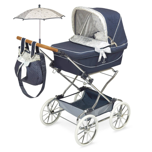 Vintage Navy Reborn Pram XL