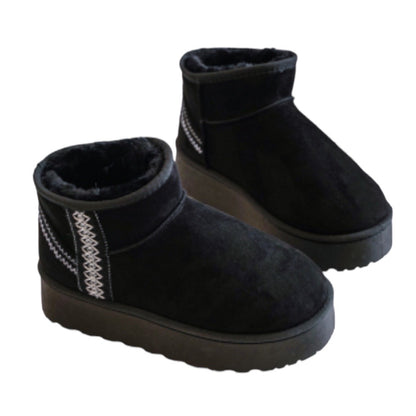 Black Platform Aztec Ugg Boots  (size 8- uk3)