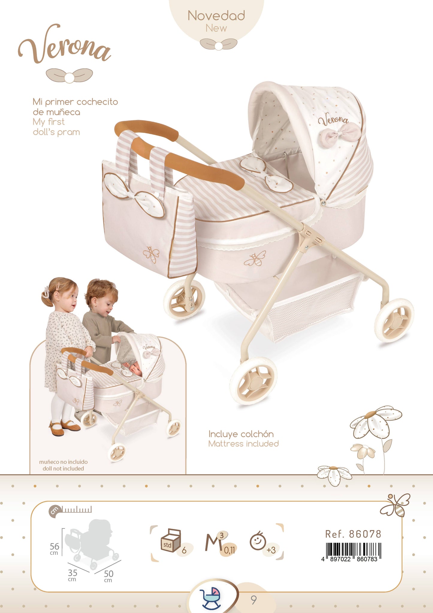 Verona ~ My first doll Pram