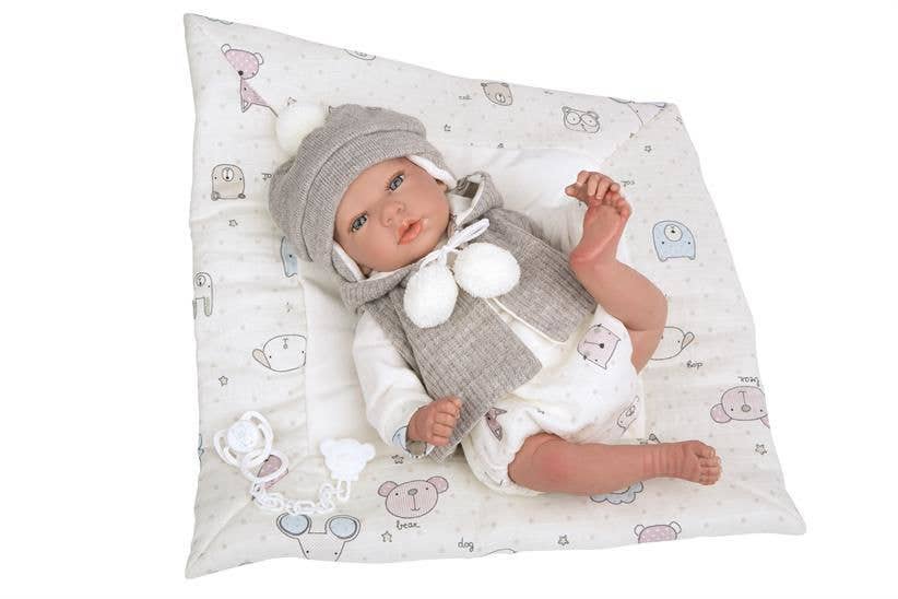 BEN~ REBORN 40CM WITH BLANKET AND DUMMY