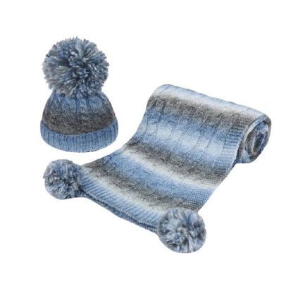 New Born Cable Hat & Blanket  Set (Copy)