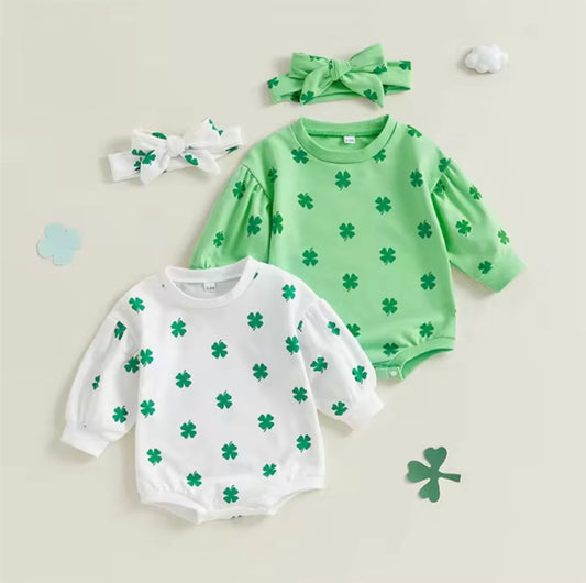 Clover Romper  & Headband