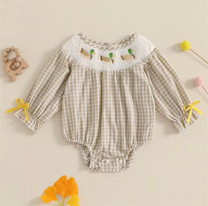 Duck Smocked Romper