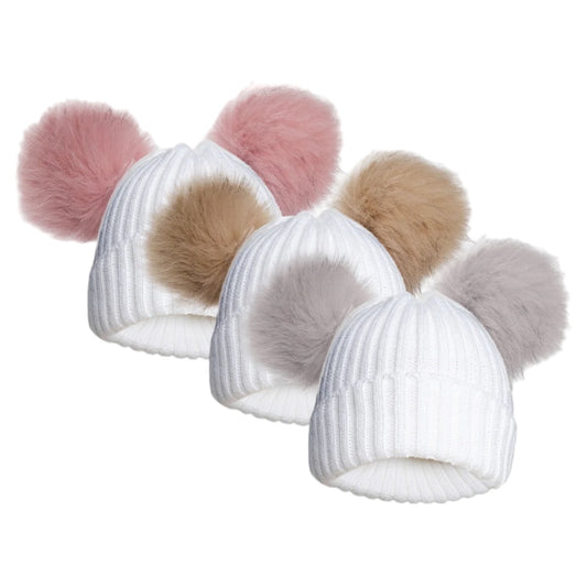 Winter Faux Fur Hat With Pom Pom