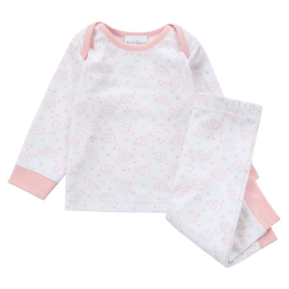 BABY ALL OVER ELEPHANT PRINT PYJAMA- PINK