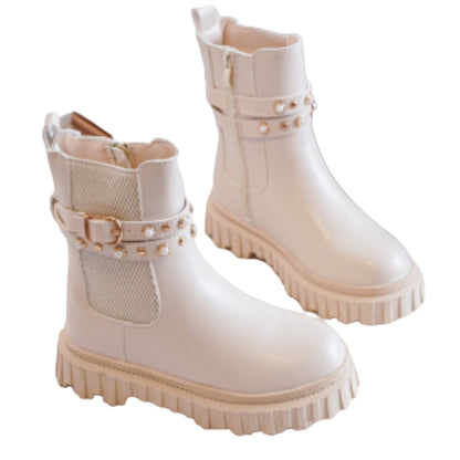 Drifter Cream Leather Boots