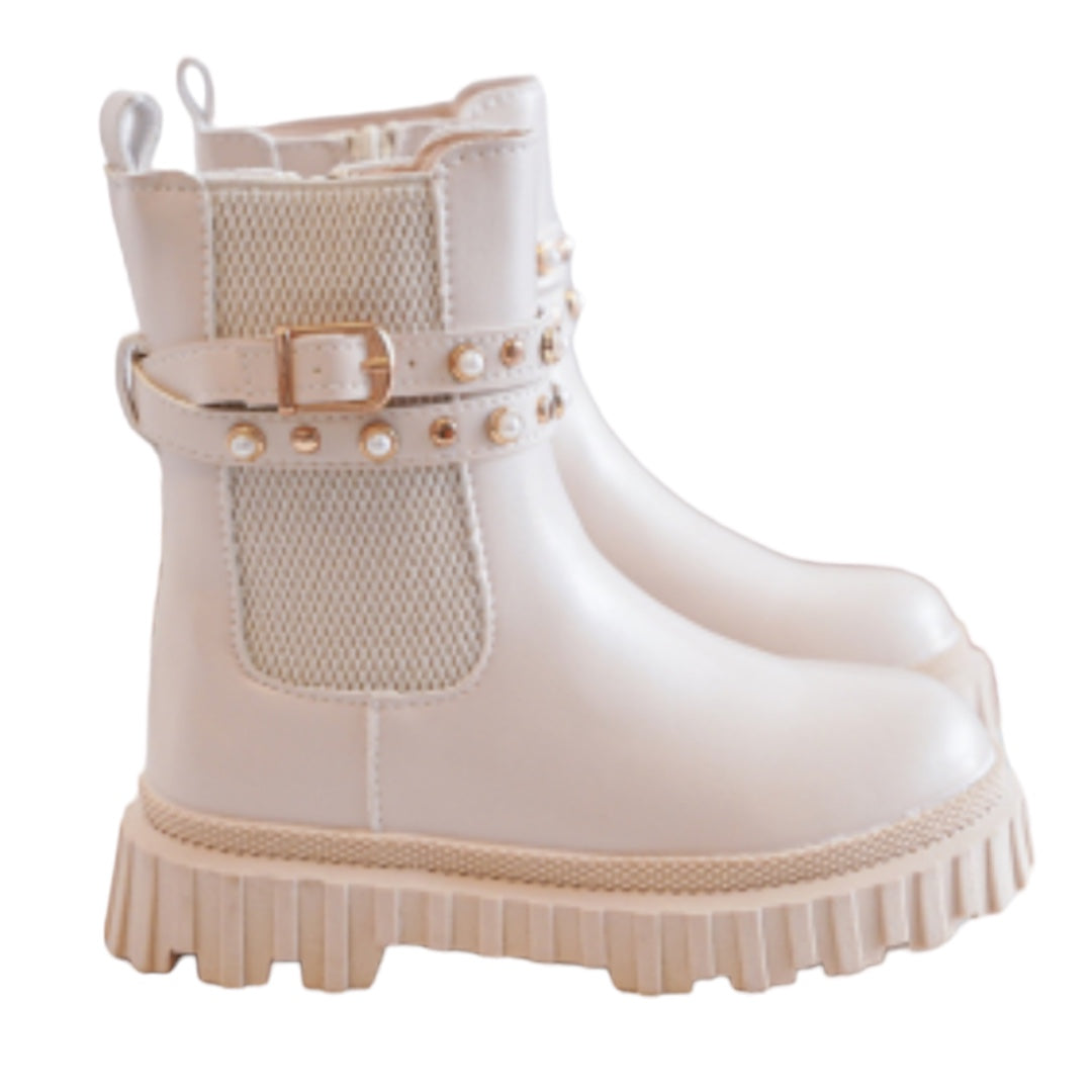 Drifter Cream Leather Boots