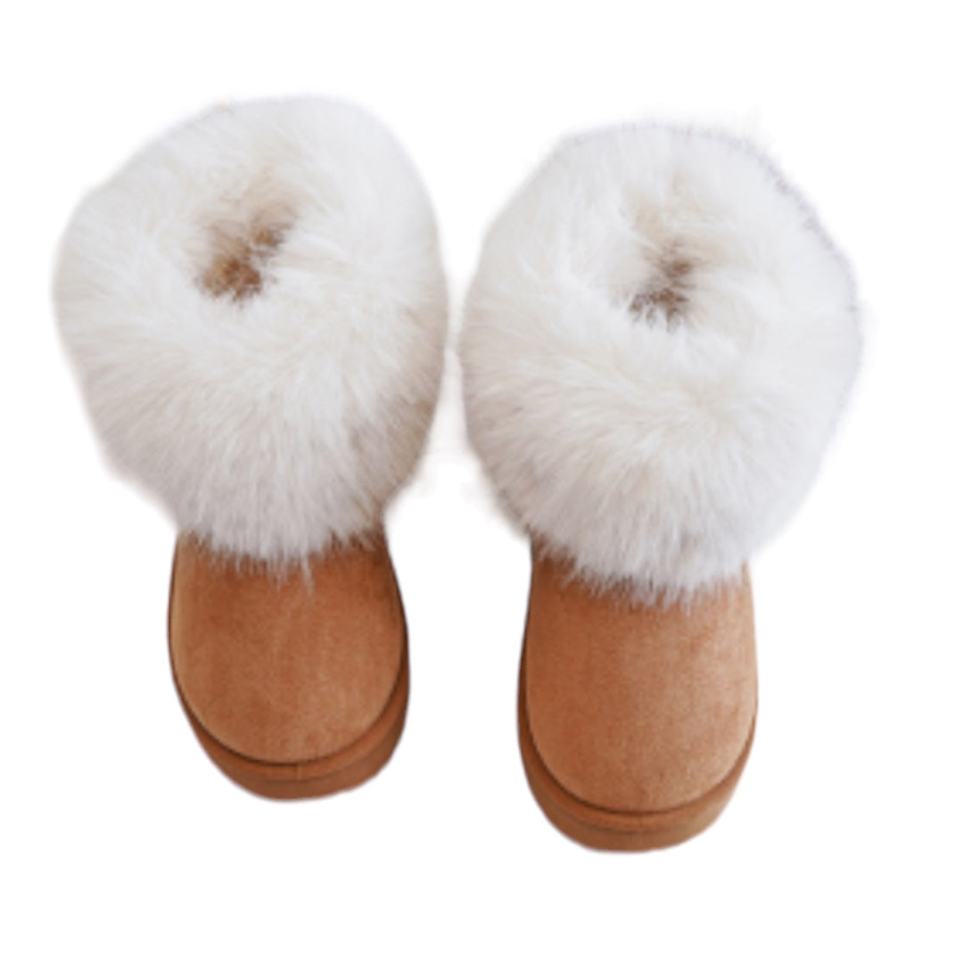 Baby Girl Fur Style Uggs (size 3-7) Camel