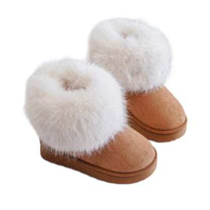 Baby Girl Fur Style Uggs (size 3-7) Camel