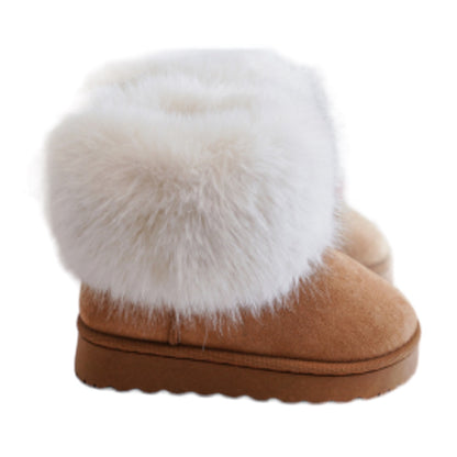 Baby Girl Fur Style Uggs (size 3-7) Camel