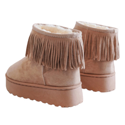 Baby Girl Fringing Style Uggs (size 3-7) beige