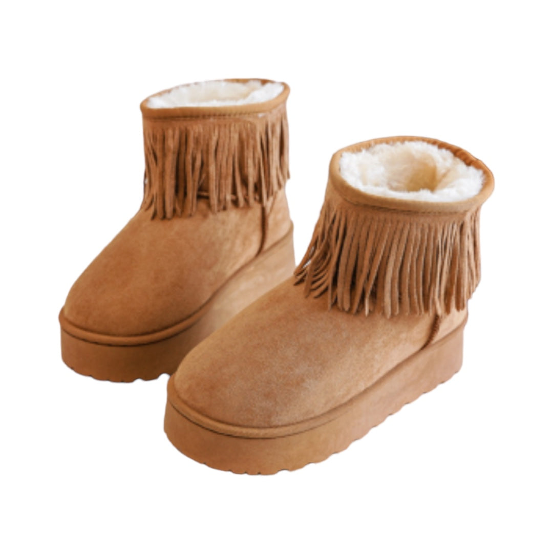 Baby Girl Fringing Style Uggs (size 3-7) camel