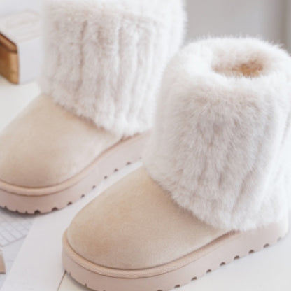 Baige  Platform Fur Ugg Boots  (size 8- uk3)