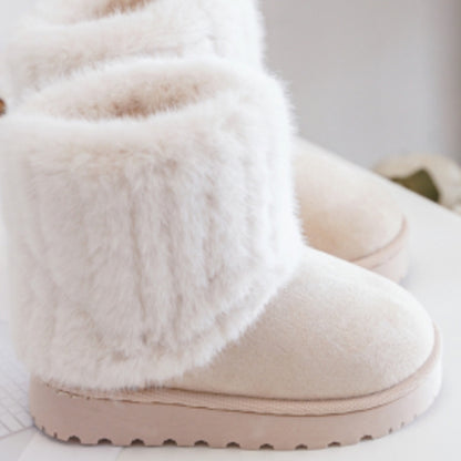 Baige  Platform Fur Ugg Boots  (size 8- uk3)