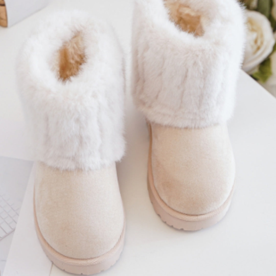 Baige  Platform Fur Ugg Boots  (size 8- uk3)