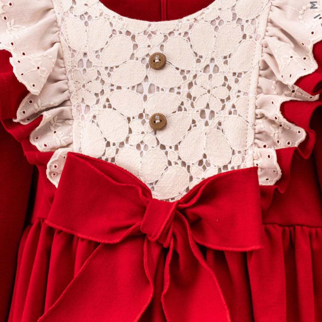 Beth Red Lace Dress