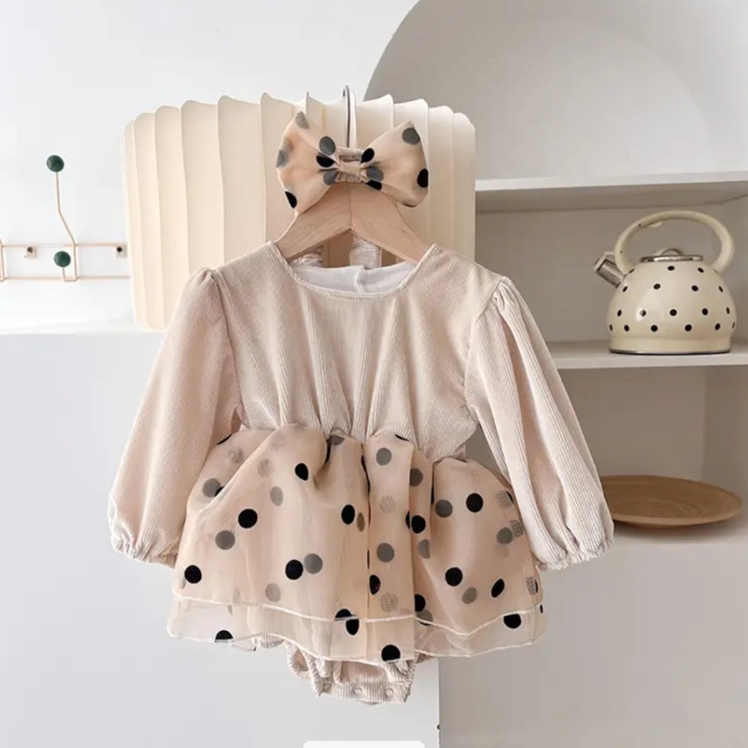 Polka Dot Romper & Headband