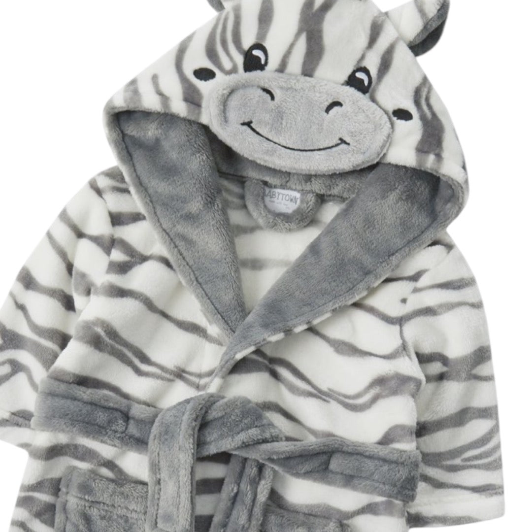 BABY NOVELTY ZEBRA DRESSING GOWN