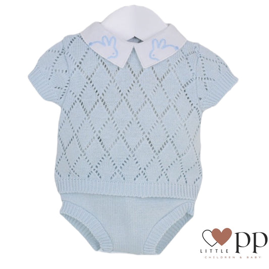 Boys Knitted 2 Piece Bunny Set