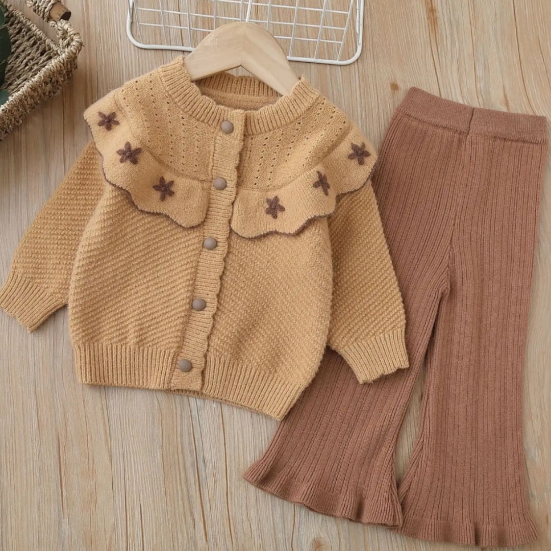 Star Knitted Set (Brown)