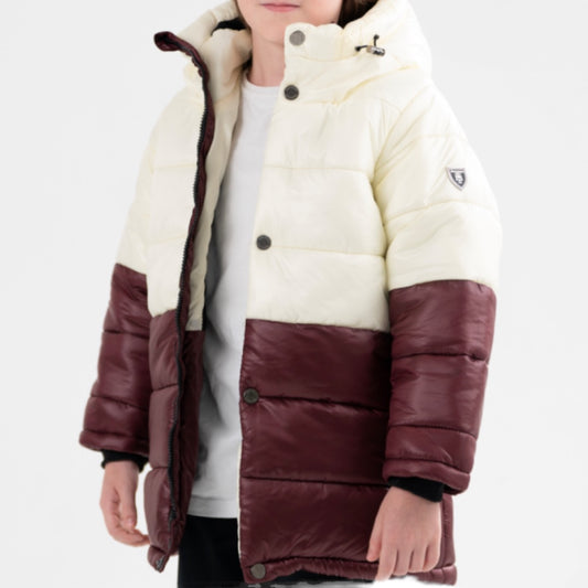 Boys Verscon Coat (cream&wine)