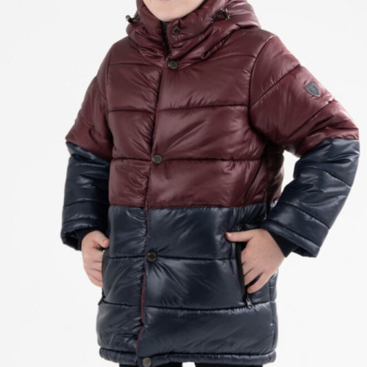 Boys Verscon Coat (wine&navi)