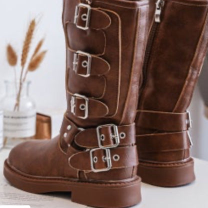 12 Days of Christmas special ~ Biker Boots (Brown)