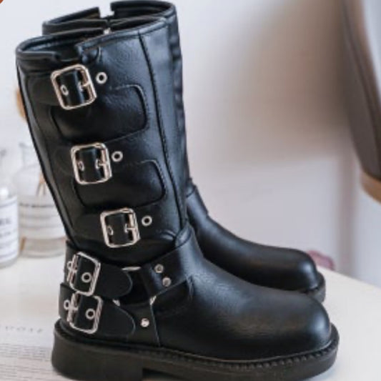 12 Days of Christmas special ~ Biker Boots (Black)