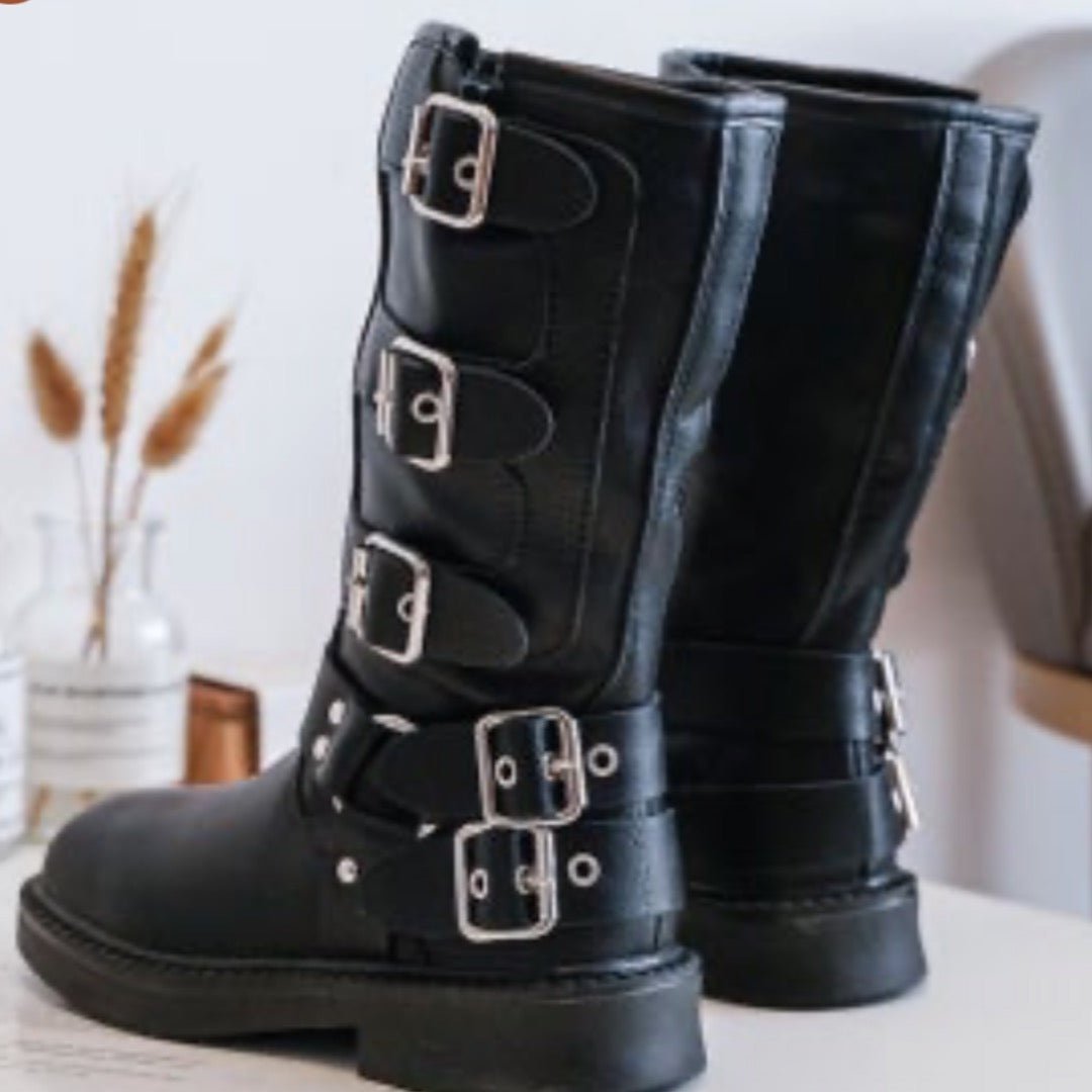 12 Days of Christmas special ~ Biker Boots (Black)