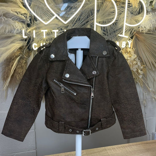 Brown Biker Jacket