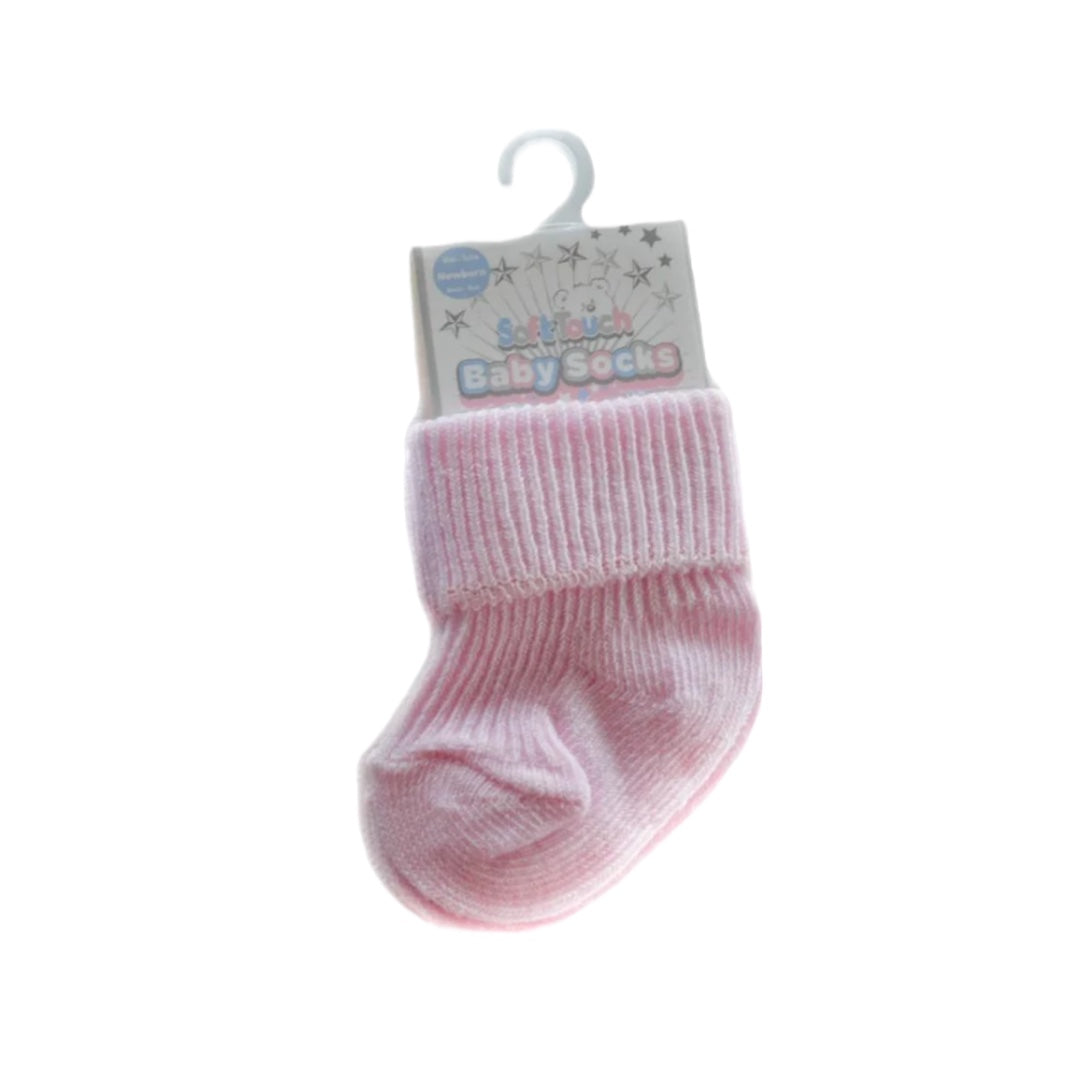 Baby Plain Turnover Socks