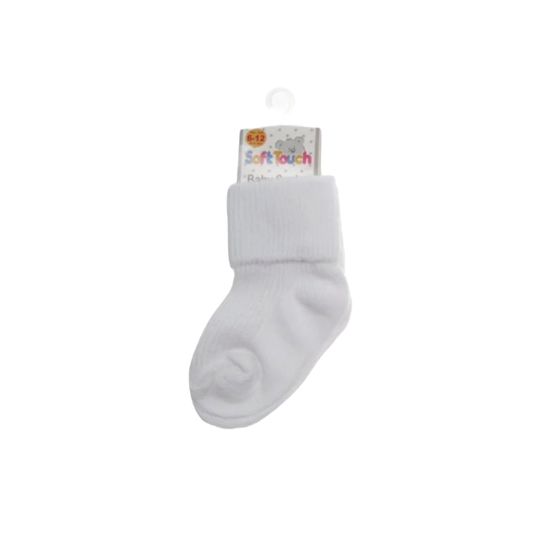 Baby Plain Turnover Socks