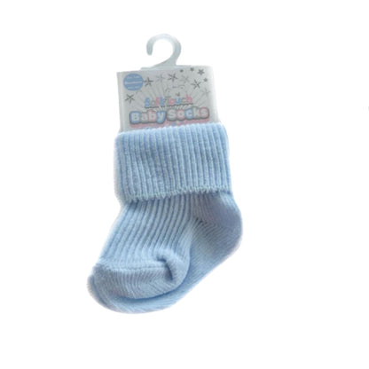 Baby Plain Turnover Socks