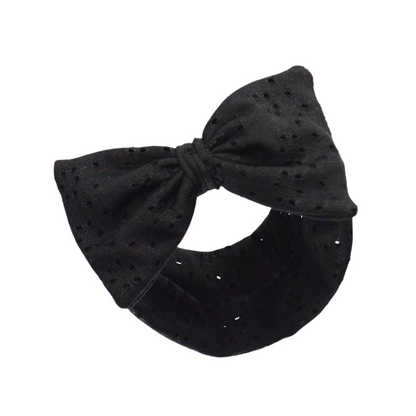 Broderie Anglaise Headband - Large Bow