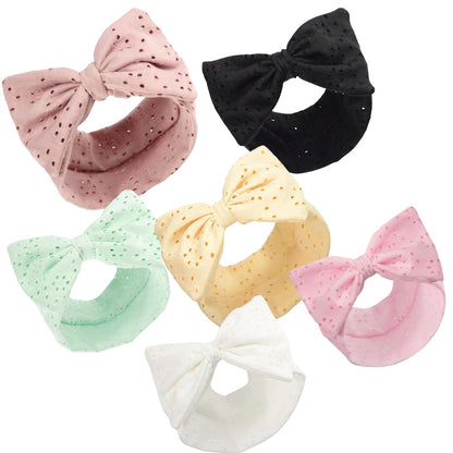 Broderie Anglaise Headband - Large Bow