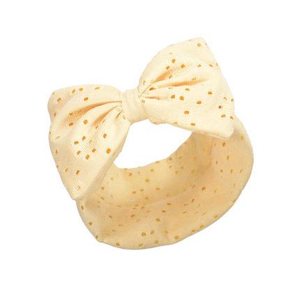 Broderie Anglaise Headband - Large Bow